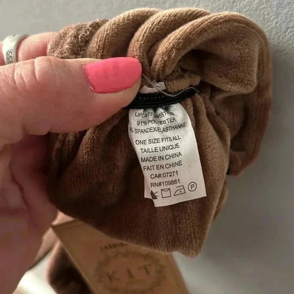 Gant Tech gloves,touchscreen compatible,light brown,ruched,soft suede like OSFM - Picture 7 of 7